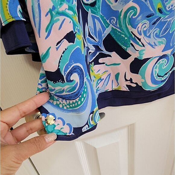 Lilly Pulitzer Florin Sheer Top XS - Picture 4 of 6